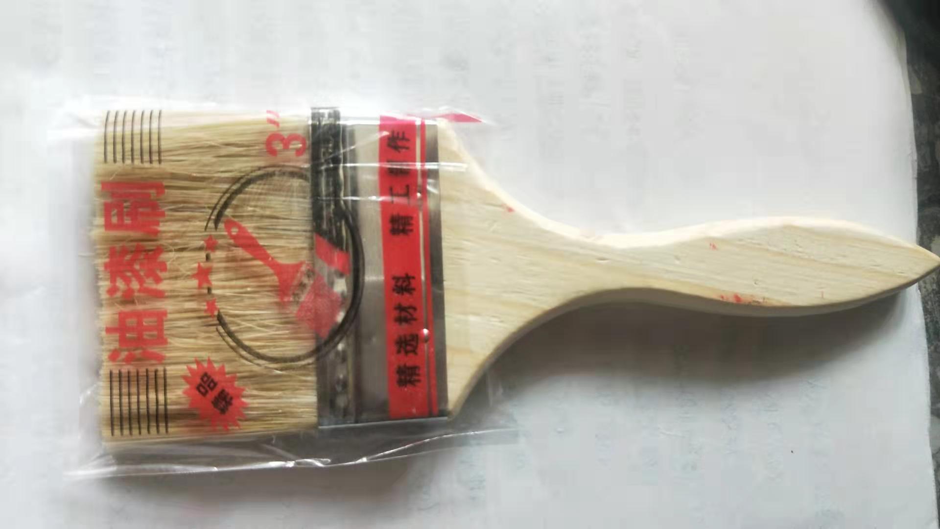 厂家直销精品加厚型油漆涂料毛刷0.35元1寸一箱100把