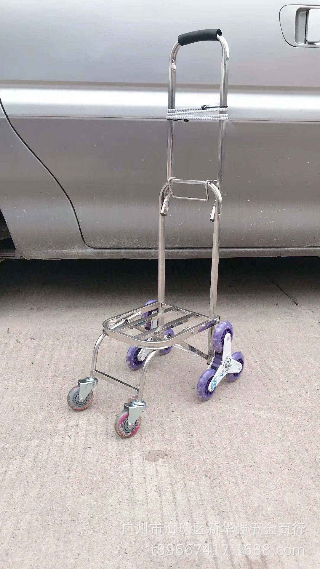 小號折疊不鏽鋼行李車 便攜爬樓買菜車 手推車搬運小拉車拉貨車靜