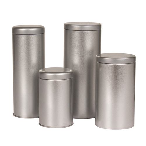 Wholesale tin box, metal tea can, frosted iron round tin can manufacturer wholesale