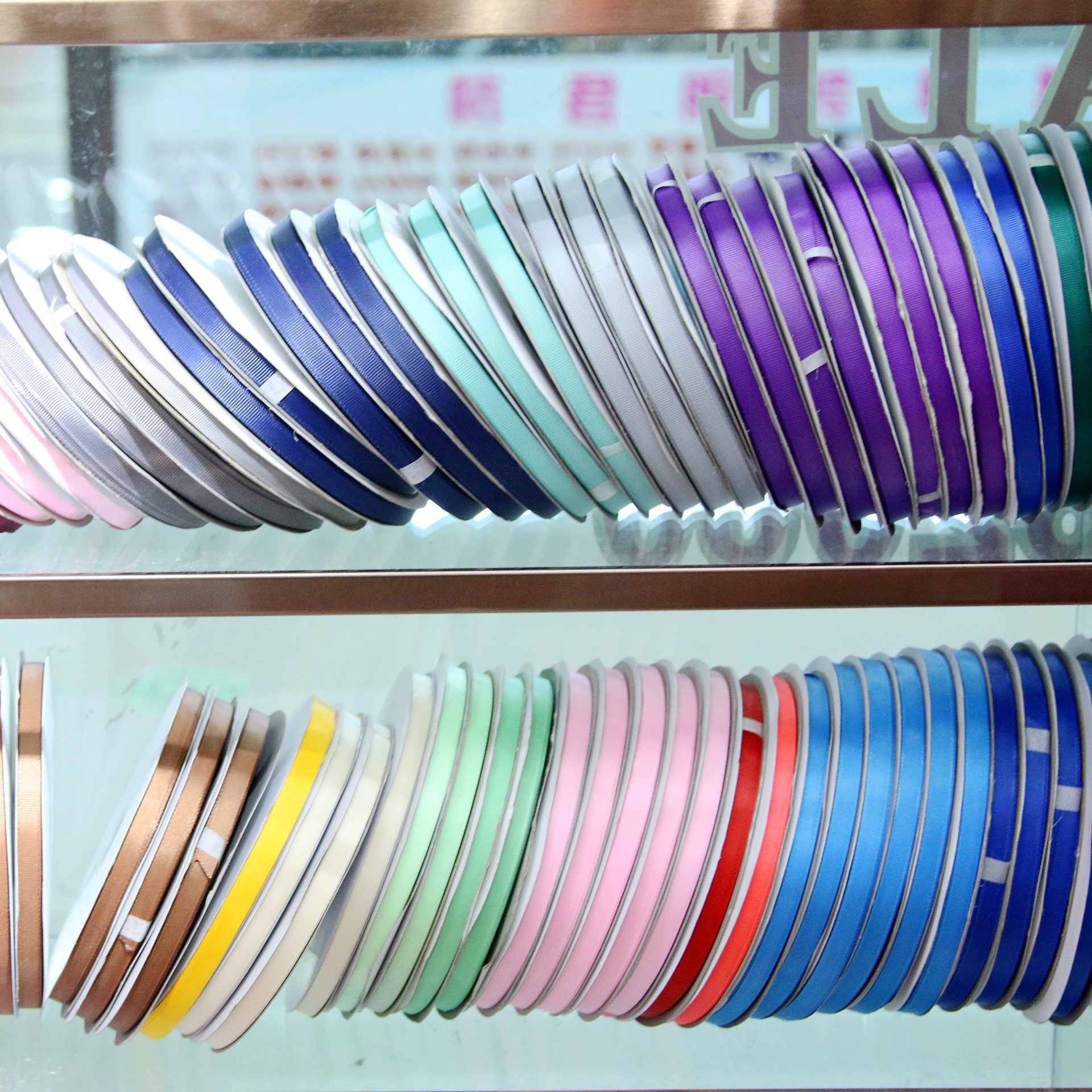 Матовый ребристый ремень оптом ручной работы DIY аксессуары для волос цветной ребристый ремень подарочная упаковка поперечная полосатая лента полные спецификации