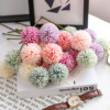 Single simulation flower dandelion small ball chrysanthemum fake flower living room potted flower arrangement wedding decoration small thorn ping -chrysanthemum