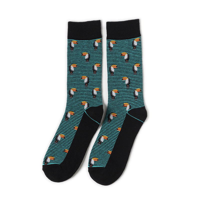 65g Weight Socks Classification Socks Lingerie Type Cotton (more than 50%) Fabric Type A Pair Quantity Casual, Daily Occasion Animal, Color Block Pattern All Seasons Season Unisex Gender Cute Style A Pair Cute Unisex Animal Color Block Cotton (more Than 50%) Crew Socks 23