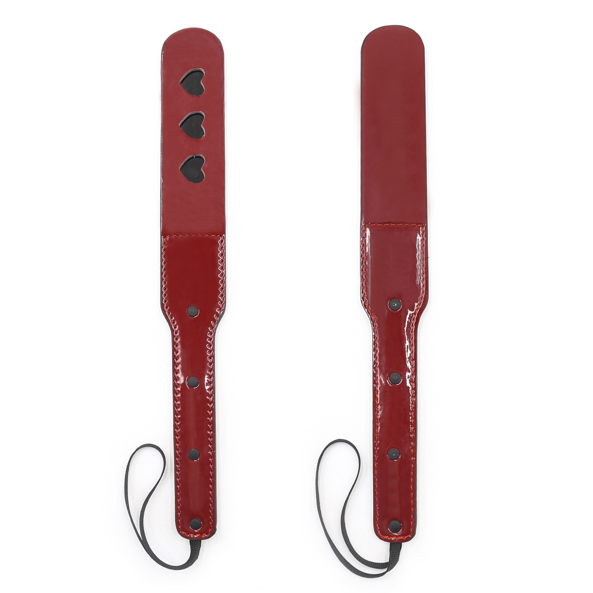 Tienda de fábrica al por mayor sexy uso raqueta de cuero brillante larga raqueta herramienta SP melocotón corazón amor mano raqueta juguete látigo Butt raqueta