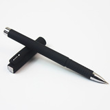 Черная ручка-роллер, делается под заказ, с печатью вашего логотипа