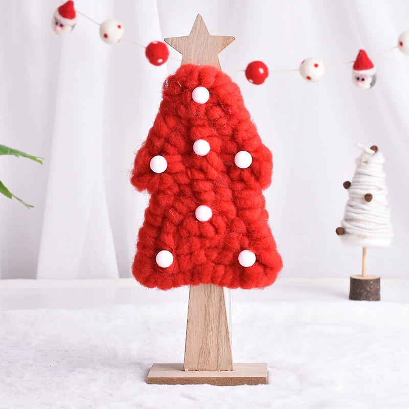 Creative Christmas decorations, wooden wool felt, Birthday gift