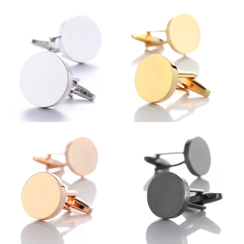 High Texture French Round Shirt Cufflinks Dress Button Cuff Button Four Color Choice cufflink