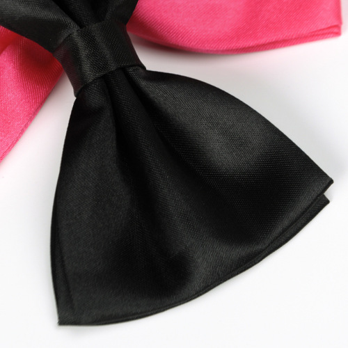Bachelor party groom color tie men's wedding ceremony tuxedo shirt bow tie red black tie