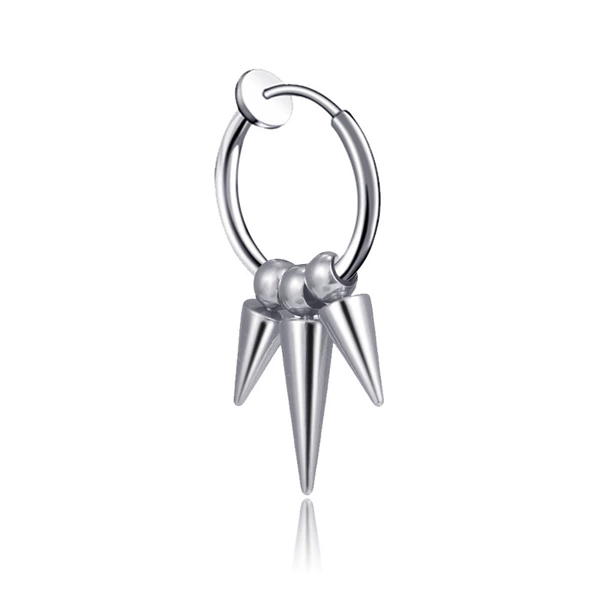 Three -pointed steel color of the ear clip