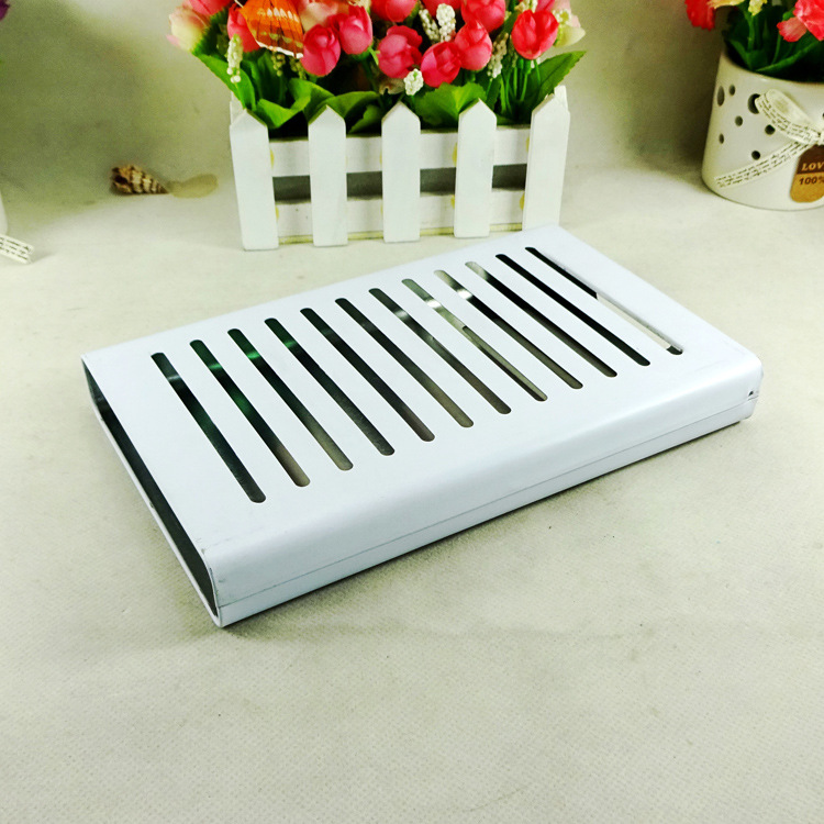 出口日本马口铁镂空可燃蚊香罐盒定制马口铁方形礼品铁盒铁罐