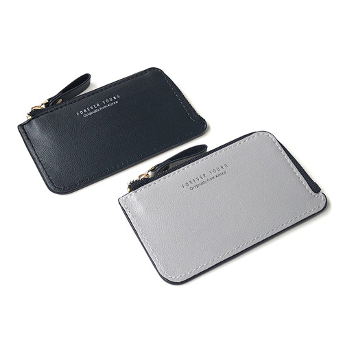 Korean style new zipper wallet creative coin purse men's short wallet business card bag thin wallet cross-border new product