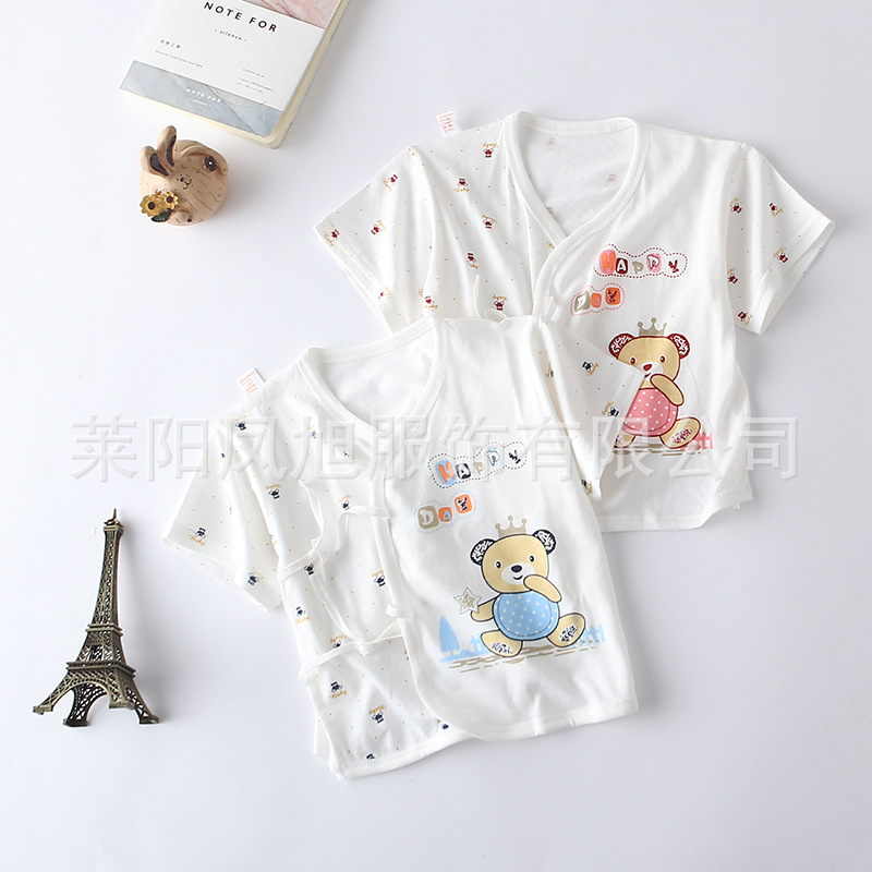 Blessing to baby Newborn clothes summer baby Short sleeved jacket Bamboo fiber baby Underwear Monk clothes