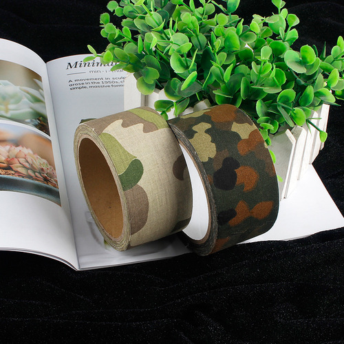 Non-elastic thickened cotton 10 meters tape camouflage tape stickers carry outdoor tape camouflage tape
