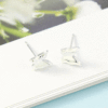 Matte universal earrings, simple and elegant design, wholesale