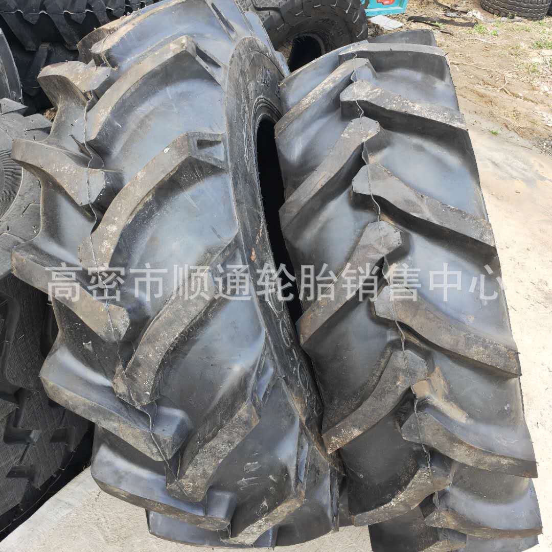 批发农用13.6/14.9/16.9-24-26-28拖拉机轮胎人字花纹可出口