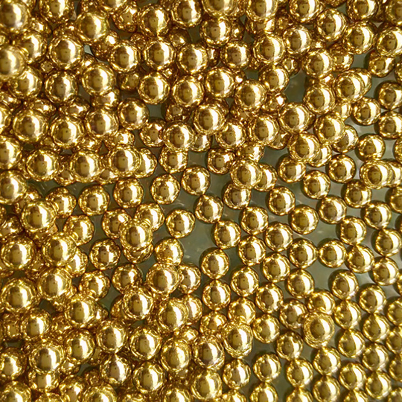 厂家提供镀黄铜钢珠 仿金2.85锁芯封门钢珠黄铜钢珠不锈钢钢珠