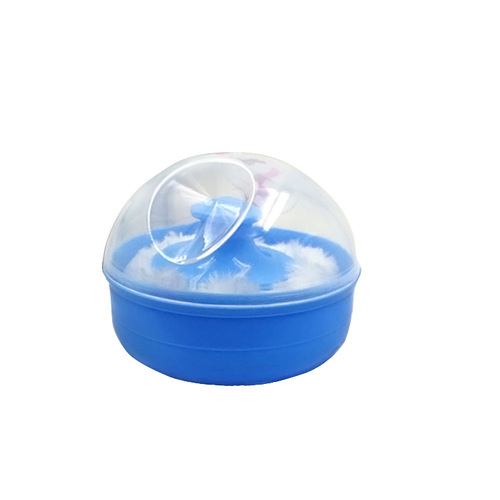 Soft fluffy baby powder puff baby powder puff newborn with box portable empty powder puff box manufacturer wholesale