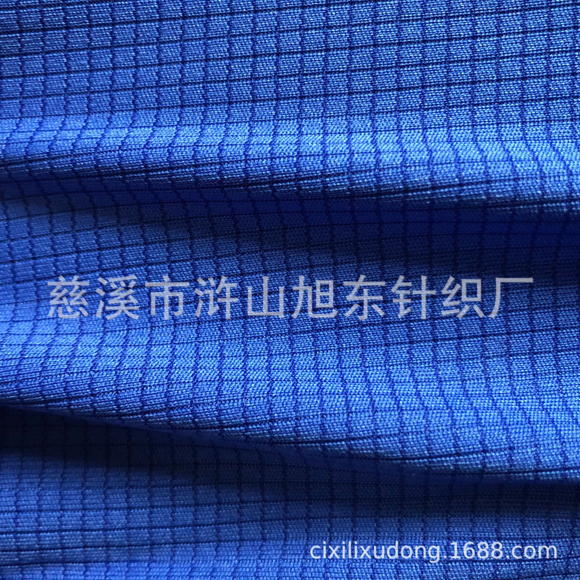 慈溪厂家直销速干格子T恤布料 广告衫T恤面料 透气休闲运动面料