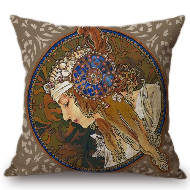 Декоративная подушка (Ван Гог) 45×45 см, съёмная наволочка с художественным принтом, абстрактный дизайн