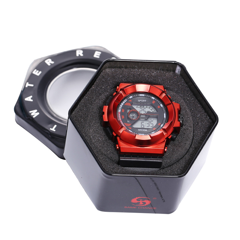 Ins Style Commémorative Montre Multi-fonctionnelle Étanche Montre De Sport Étudiant Led Électronique Montre Li Xian Même Style Net Rouge Montre display picture 5