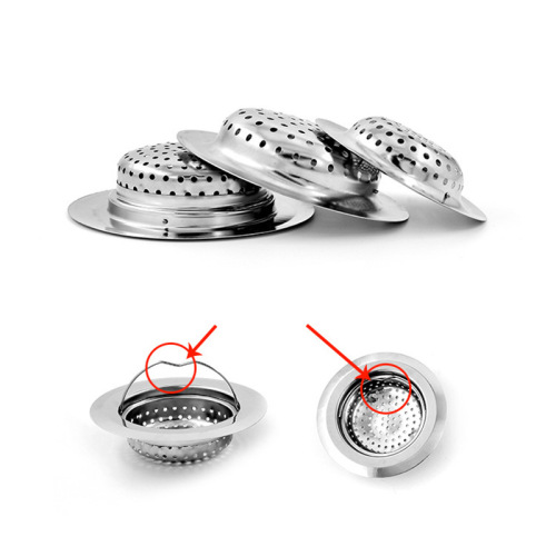 Mingwei 201 stainless steel fine mesh sump drain filter kitchen sink drain outlet bathroom floor drain