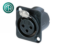 ԭ�b ��֧��ʿ�� Neutrik �~��� NC3FD-LX-B ����ĸ��