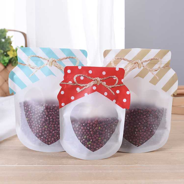 梅森自封拉链袋 食品饼干包装袋制定糖果坚果加厚封口收纳袋制定