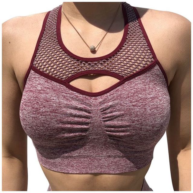 shock-proof running gather stereotyped high-strength professional fitness bra Yoga