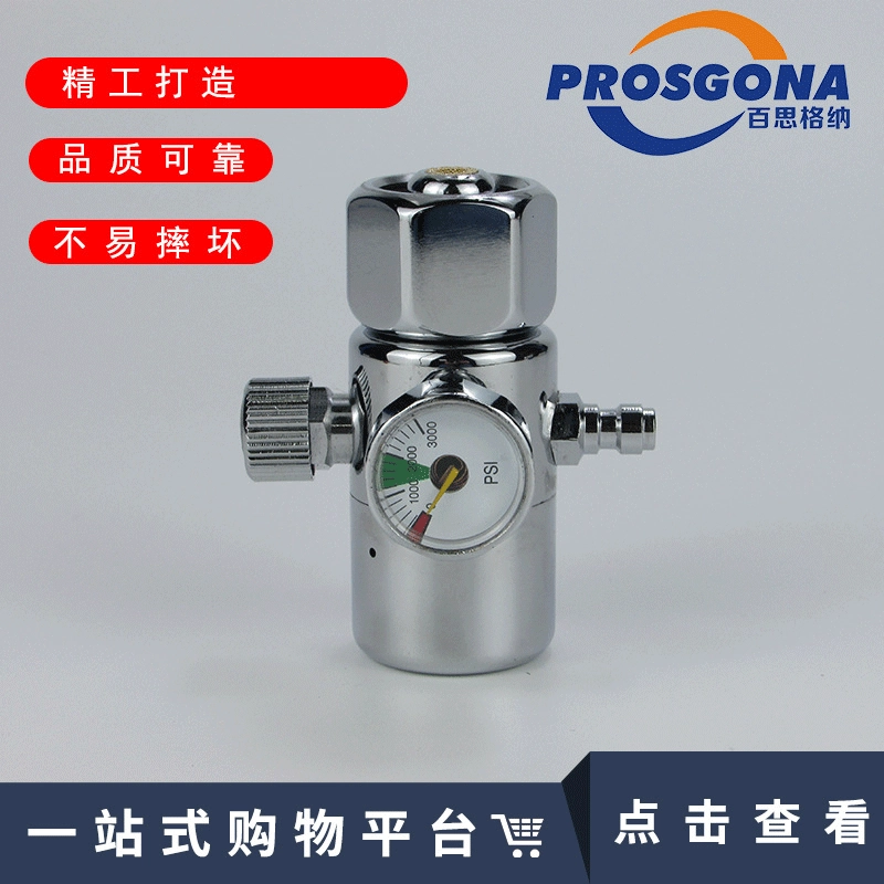 Bestgner Энергосберегающий счетчик газа для аргона с защитой от падения Суб-цилиндр Полностью медный редуктор давления Аргонно-дуговая сварка Газосберегающий клапан давления потока