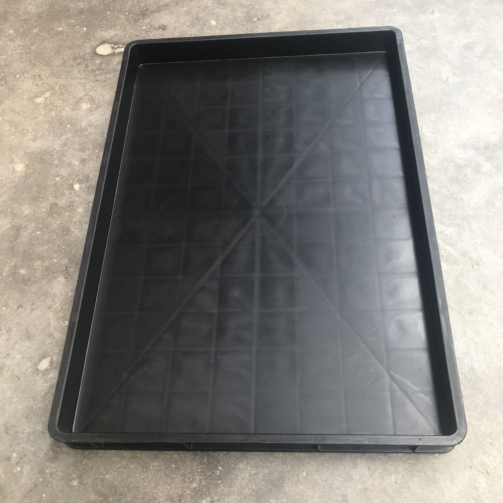 供应6#黑色防静电方盘 黑色塑胶方盘 加厚pp塑料盘 蓝色塑料方盘