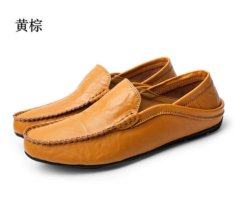 Giày lười nam da bò thật đế mềm kiểu Anh, mũi tròn, gót bằng — 20138 Blue (phiên bản chất lượng cao), 20138 Màu nâu vàng (phiên bản chất lượng cao), 20138 Red Brown (phiên bản chất lượng cao), 20138 Trắng (phiên bản chất lượng cao) chi tiết 44