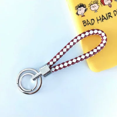 Woven keychain, polyurethane bag, pendant