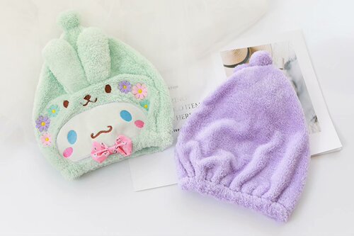 New Cartoon Meile water-absorbent quick-drying hair towel for adults and children dry hair nightcap and shower cap