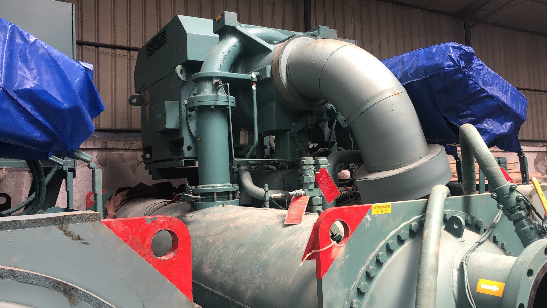 库存机约克中央空调变频离心机螺杆机组1000冷吨/RT3517KW