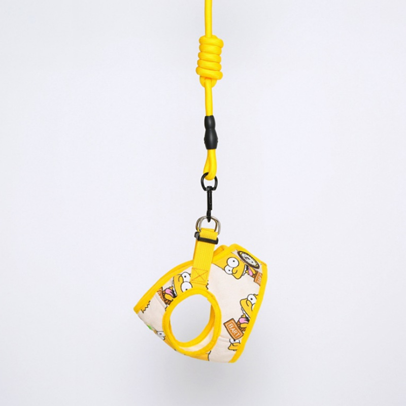 Patrón de dibujos animados suministros para mascotas correa de pecho para mascotas chaleco correa de perro suministros para mascotas al por mayor