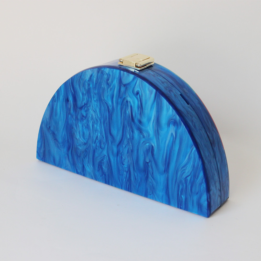 Aryl Streifen Halbkreis Tasche Clutch display picture 2