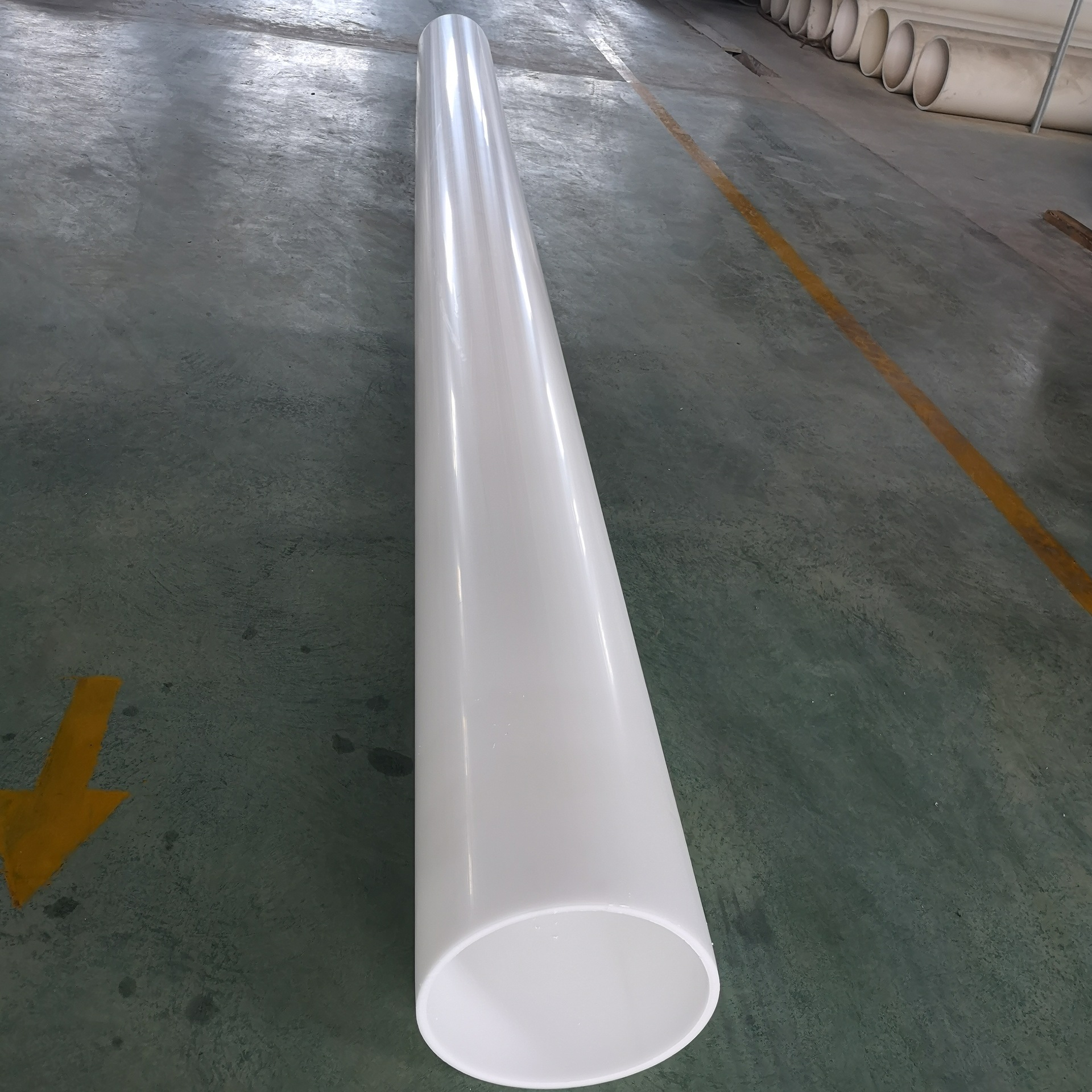 厂家现货白色PPH聚丙烯管 PP风管 耐腐蚀抗老化增强PP流体管