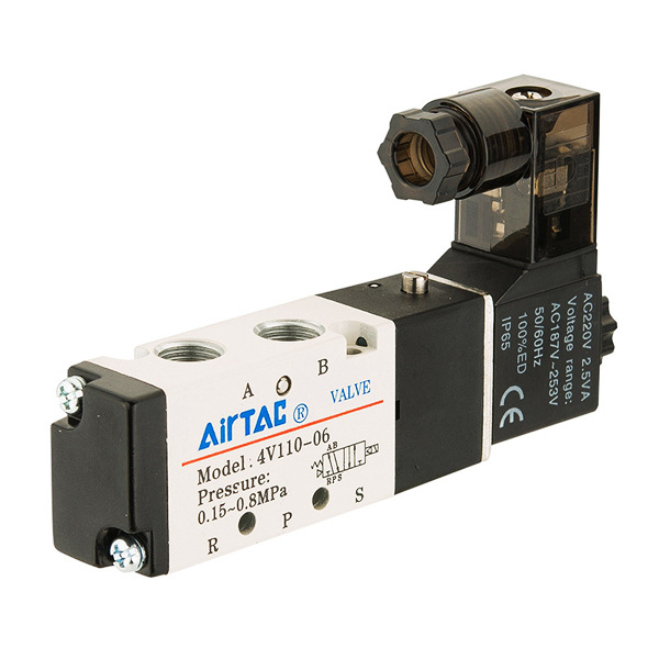4V100系列电磁阀AIRTAC/亚德客4V120-06B-IR1/8,DC24V