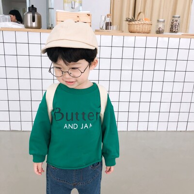 Chen Baby Male baby Long sleeve Sweater Spring new pattern Versatile children Children Socket Sweater jacket