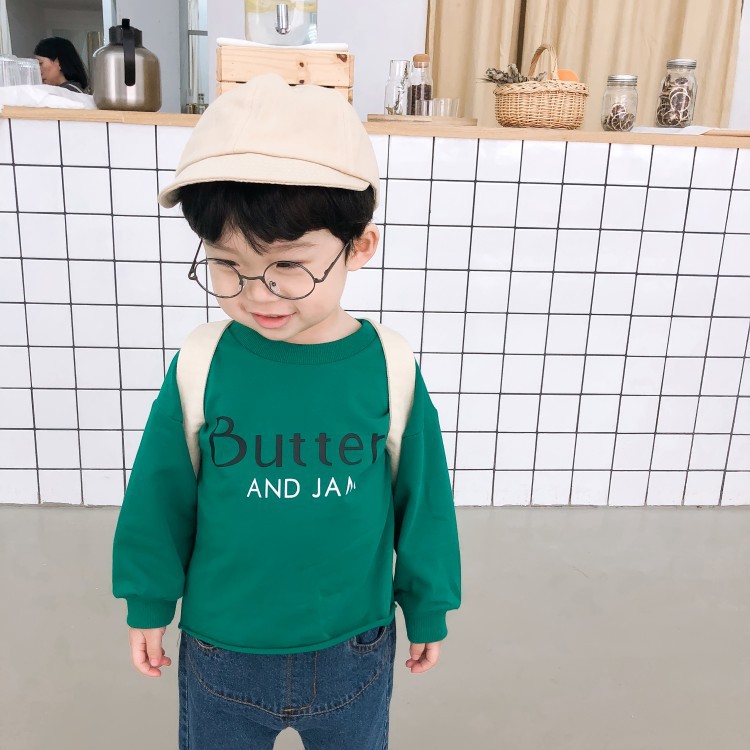 Chen Baby Male baby Long sleeve Sweater Spring new pattern Versatile children Children Socket Sweater jacket