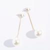 Earrings from pearl, universal pendant, internet celebrity