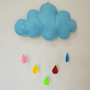 Yiwu Indian Children's Tent Indoor Playhouse Pendant Children's Interior Toy Cloud Raindrop Decoration