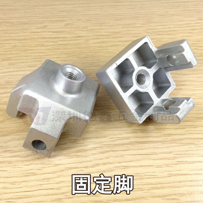 端面连接板块 3030/4040铝型材端面脚轮脚杯连接块,铝材固定块