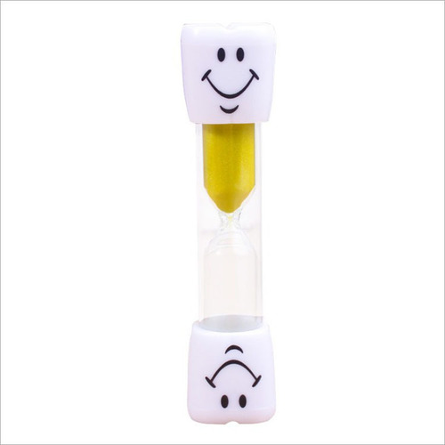 Hourglass timer, cartoon smiling face children's toy gift, creative hourglass plastic small crafts with logo