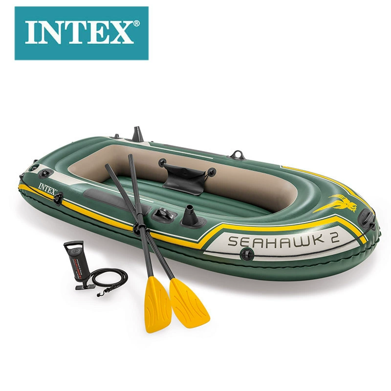 INTEX 68347 Seahawk двухместная надувная лодка-каяк, inflatable boat, рыбная лодка производитель находит товары