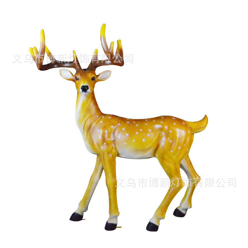 Cross-border supply LED milu deer and sika deer outdoor waterproof creative animal-shaped lights Landscape courtyard park ornaments detail image 1