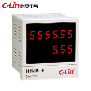 欣灵 HHJ5-F计数继电器 包装机专用计数器 数显计数继电器 AC220V