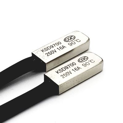 厂家直销KSD9700温控开关常闭常开50度120度塑料电动机过流保护器