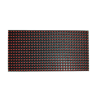 晶台生産P10半戶外單紅色門頭走字電子LED高亮顯示屏模組