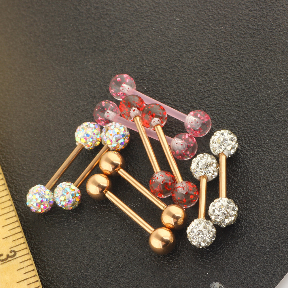 10Pcs Mix Style Body Piercing Jewelry Set Stainless Steel Breast Nipple Rings Tongue Rings Labret Studs Earrings detail image 20