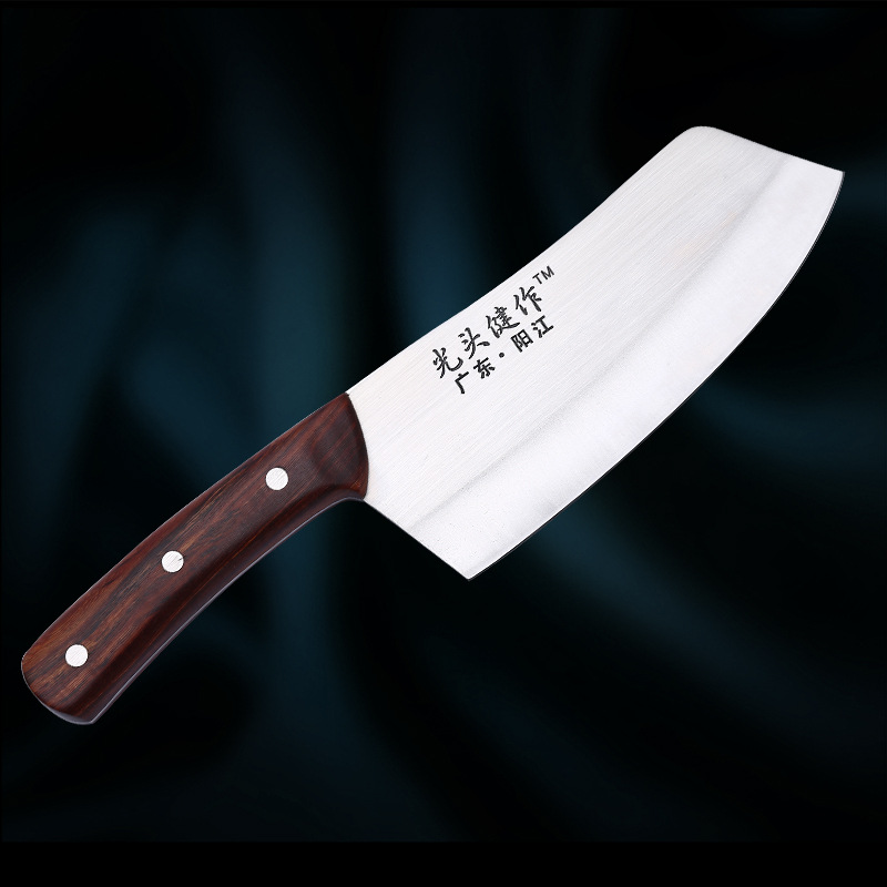 Yangjiang Bald Slicers kitchen hotel household major Stainless steel Wooden handle Small bend kitchen knife